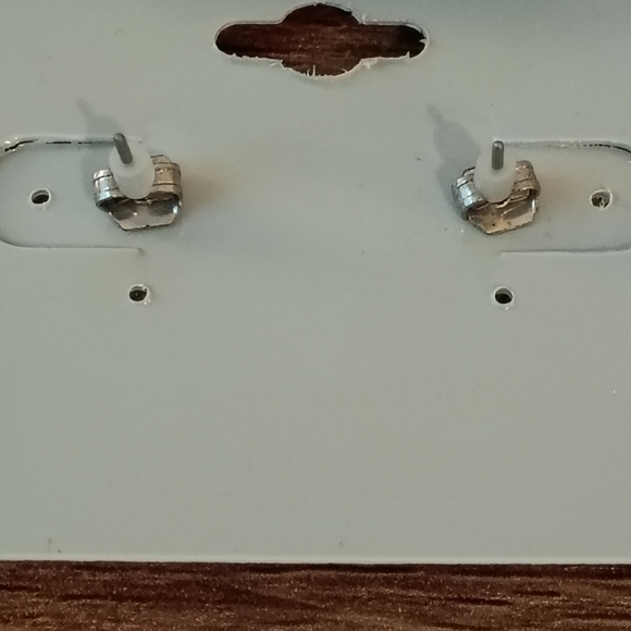 IMPERIAL Art Silver Tone Turquoise Flower Stud Earrings Boho Southwestern Daisy - Picture 5 of 6